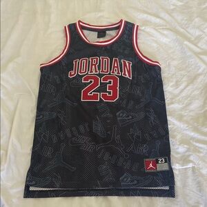 Jordan Black and Red Kids Jersey